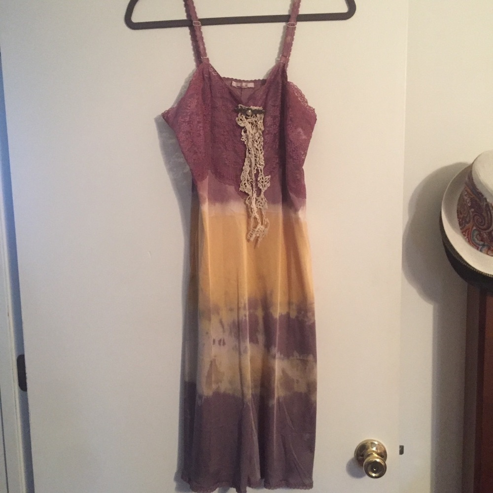 Hand tie dyed dress size small